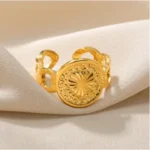 Vintage Medallion Statement Ring - Image 2