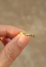 Minimalist Tie Knot Finger Ring - Image 2