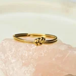 Minimalist Tie Knot Finger Ring - Image 8